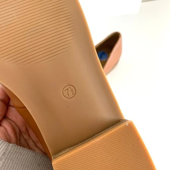 Gloria Vanderbilt Womens Brown Leather Chain Block Heel Slip On Loafer Size 7.5 - Picture 5 of 7